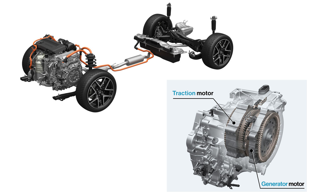 모터 2기가 병렬로 컴팩트하게 배치됐다