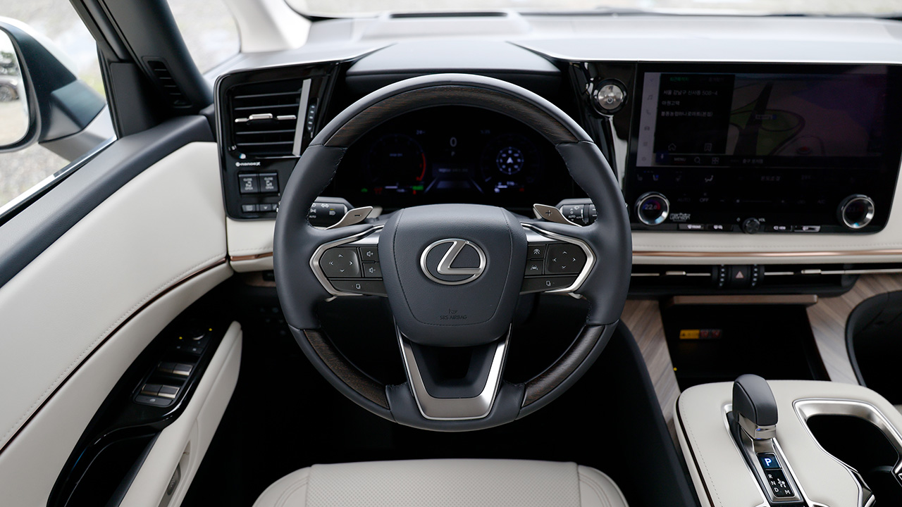 LM 이그제큐티브의 스티어링 휠