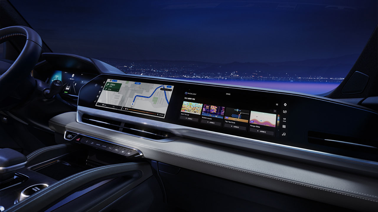 openR 파노라마 스크린에 탑재된 아케이드 게임 기능